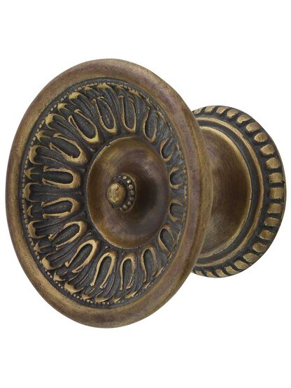 Chalice Large Cabinet Knob - 2 1/8 inch Diameter in Monticello Brass.